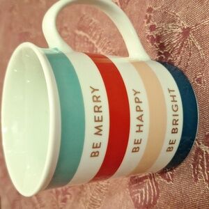 Be Merry Be Happy Be Bright Mug